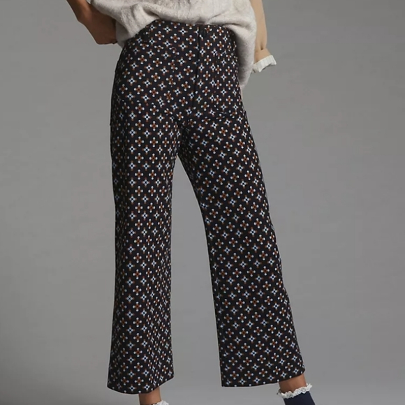 Anthropologie Pants - ANTHROPOLOGIE Maeve The Colette Cropped Wide-Leg Ponte Pants